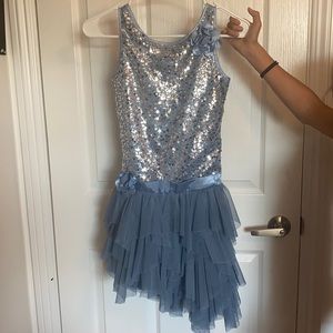 Girl’s size 12 Blue sequence dress.